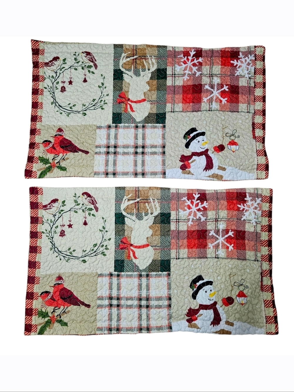Set of 2 MarCielo Christmas  37"×22" Pillow Shams